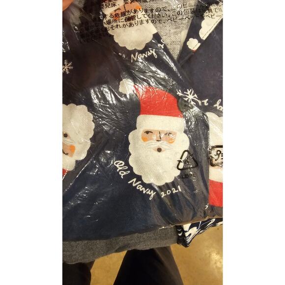 NEW retired old navy Christmas family matching pajamas mens XL set Santa clause - Picture 2 of 2